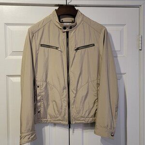 Armani Collezioni Cream/Tan Medium Sized Bomber Jacket